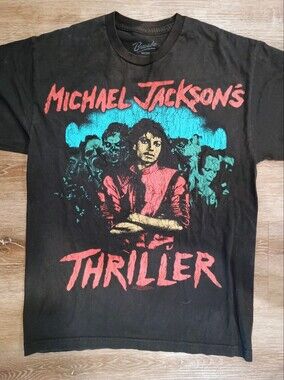 Michael Jackson Thriller Bravado Official Vintage Graphic Tee 🧟‍♂️✨